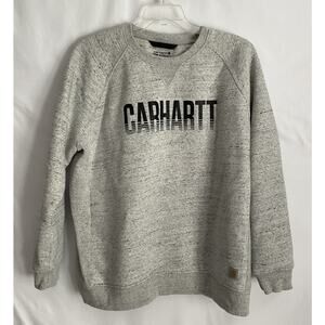 Womens Carhart Grey Crewneck Sweatshirt 3XL Relaxed Fit